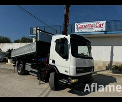 DAF 45.220 RIBALTABILE TRILATERALE +GRU HMF 763 ADR