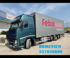 VOLVO FH 13 500 4 ASSI STRADALE EURO 5 CENTINATO CON CASSA TRASPORTO MOBILI