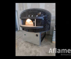 FORNO PIZZA ROTANTE A GAS CON BRUCIATORE